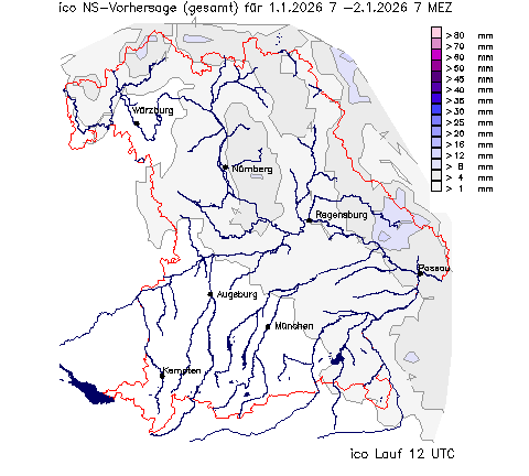 ICON Niederschlagsvorhersage (Summe) für Übermorgen vom 29.12.2025 wurde nicht gefunden!